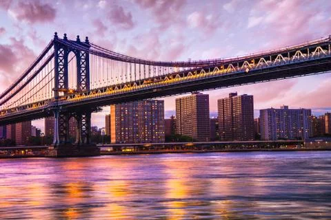 Manhattan bridge Stock Photos