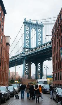 Manhattan bridge Stock Photos
