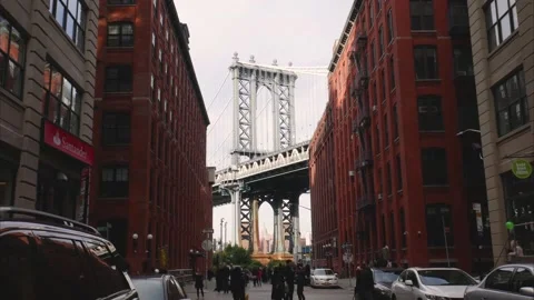 Manhattan Bridge Timelapse Stock Footage 158895000