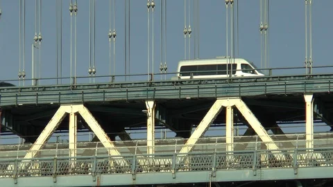 Manhattan Bridge Traffic Stock Footage 120985157