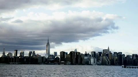 Manhattan from Brooklyn Stock Footage 934899
