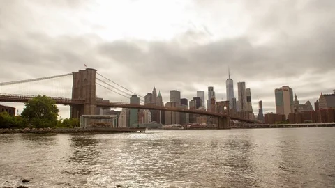 Manhattan from Brooklyn Video stock 83461583