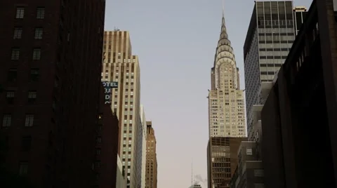 Manhattan buildings Stock Footage 48337412