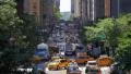 Manhattan busy congested street traffic jam rush hour cars New York City NYC day 4k or 4k+ Resolution