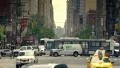 Manhattan busy street traffic intersection New York City NYC cars day 4k or 4k+ Resolution