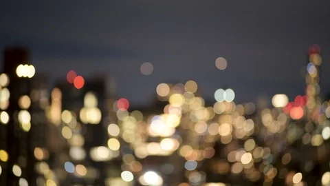 Manhattan City Nightscape Stock Footage 121005473