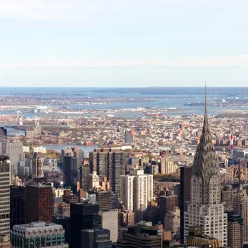 Manhattan Cityscape Stock Photos