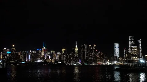 Manhattan Cityscape Time Lapse Stock Footage 102150634