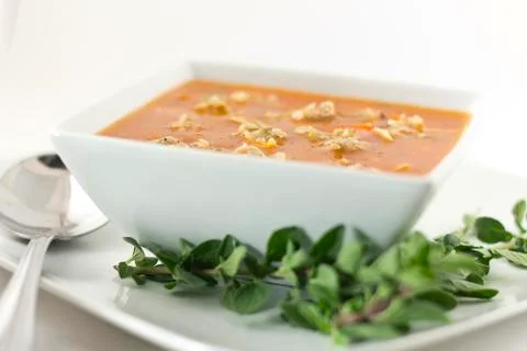 Manhattan clam chowder Stock Photos