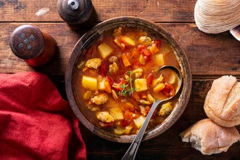 Manhattan Clam Chowder Foto stock
