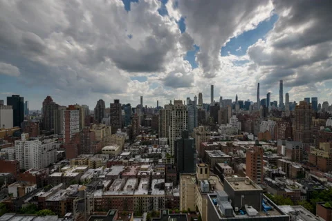 Manhattan Cloudscape Timelapse Stock Footage 205245783