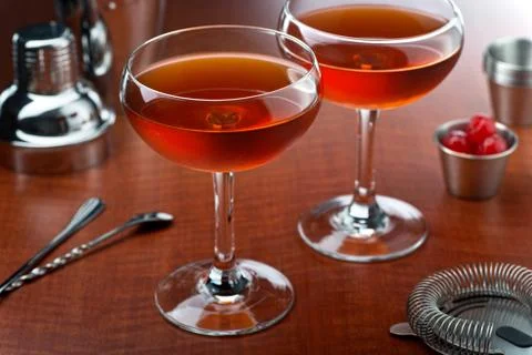 Manhattan Cocktail Stock Photos