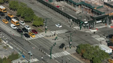 Manhattan Cross Section Stock Footage 83526488