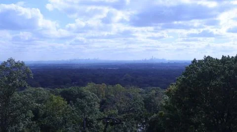 Manhattan in the distance 스톡 사진