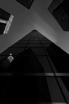 Manhattan downtown skyline Stock Photos