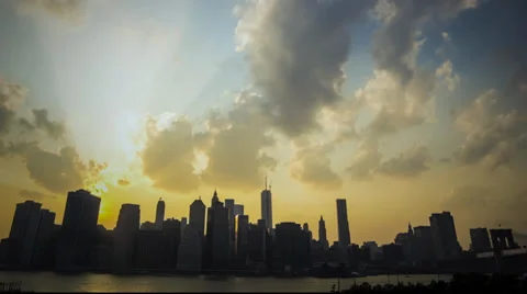 Manhattan evening, Timelapse Video stock 38770426