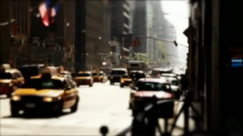 Manhattan fast Stock Footage 12139618