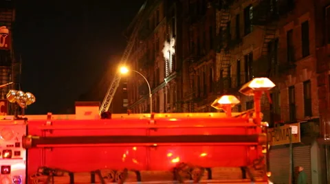 Manhattan Fire Video stock 1216132