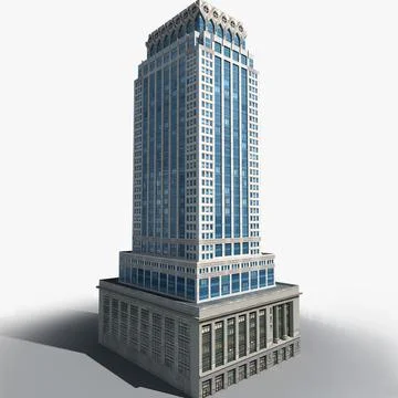 Manhattan Lexington Avenue Building 08 LOW_POLY Modelo 3D