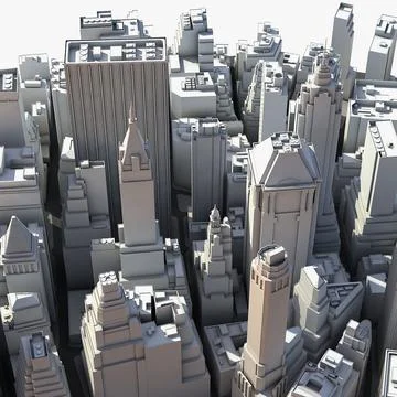 Manhattan Lower WaterST part 3D Model