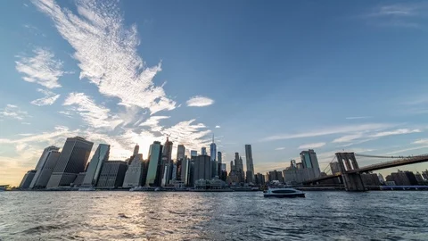 Manhattan in New York Stock Footage 101322378