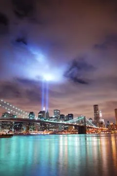 Manhattan at night Foto stock