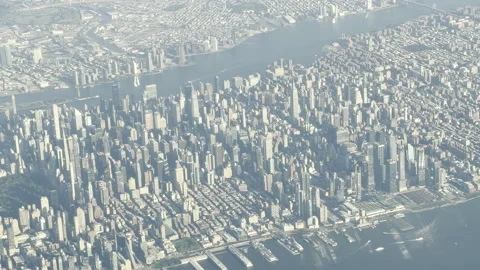 Manhattan NYC from above Stock Footage 257294110