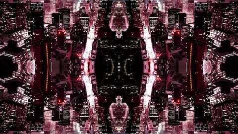 Manhattan overhead abstract Video stock 82251730