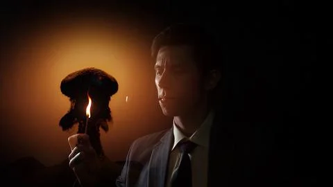 Manhattan project, development of nuclear weapons, history of science Stock Photos