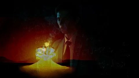 Manhattan project, development of nuclear weapons, history of science Stock Photos