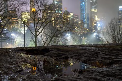 Manhattan Schist Bedrock Stock Photos