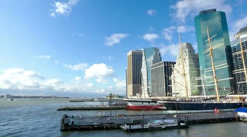 Manhattan Seaport Stock-Footage 10688366