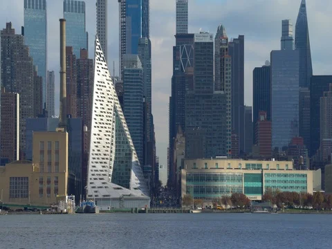 Manhattan Skyline 1 Stock Footage 120098317