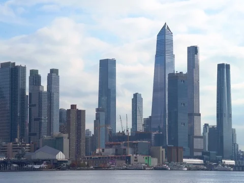 Manhattan Skyline 2 Stock Footage 120098228
