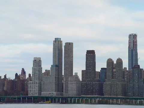 Manhattan Skyline 3 Stock Footage