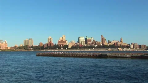 Manhattan Skyline Stock Footage 40684867