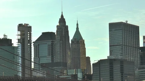 Manhattan Skyline Stock Footage 119827625