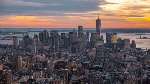 Manhattan Skyline Stock Footage 295210635