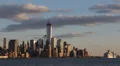 Manhattan Skyline One World Trade Center Hudson River New York City Cruise Ship HD Footage