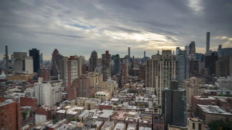 Manhattan Skyline Panning  Timelapse Stock Footage 255054397