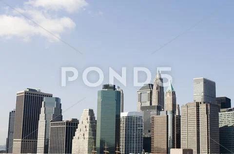 Manhattan skyline Stock Photos