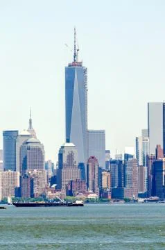 Manhattan skyline Stock Photos