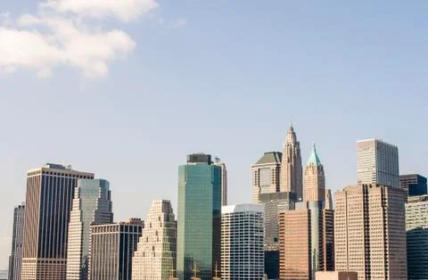 Manhattan skyline Stock Photos