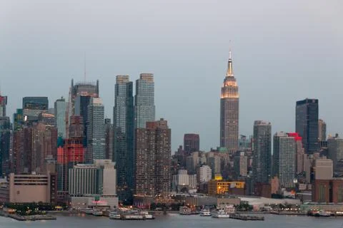 Manhattan skyline Stock Photos