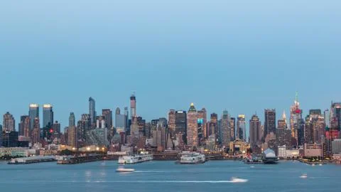 Manhattan skyline Stock Photos
