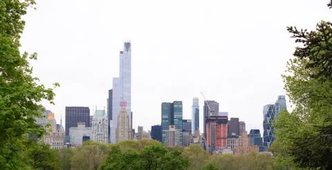 Manhattan skyline Stock Photos