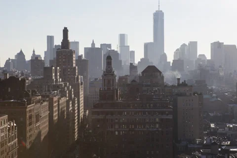 Manhattan Skyline Timelapse Stock-Footage 33494008