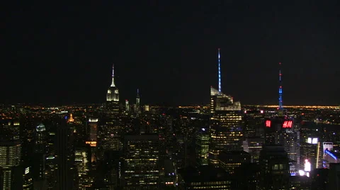Manhattan from skyscraper Stock Footage 40499712