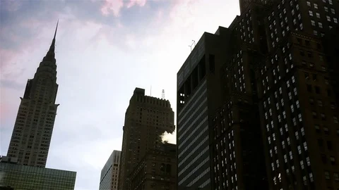 Manhattan Skyscrapers Stock Footage
