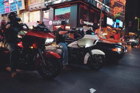 Manhattan streets Stock Photos